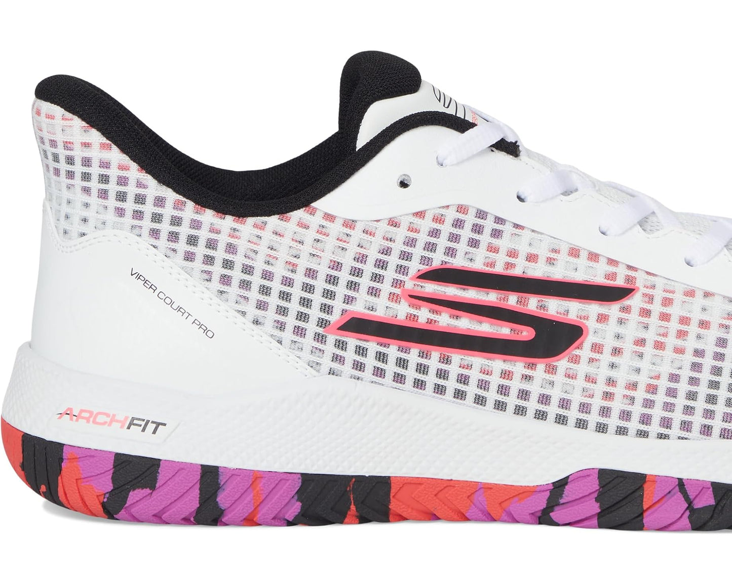 Men's SKECHERS Pickleball Viper Court Pro Sneaker White/Pink
