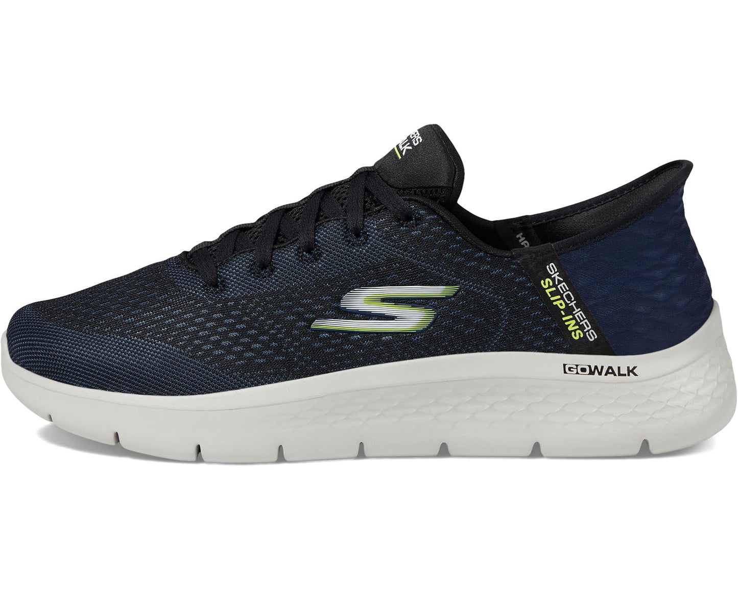 Men's SKECHERS Performance Go Walk Flex - New World Hands Free Slip-Ins Navy/Lime
