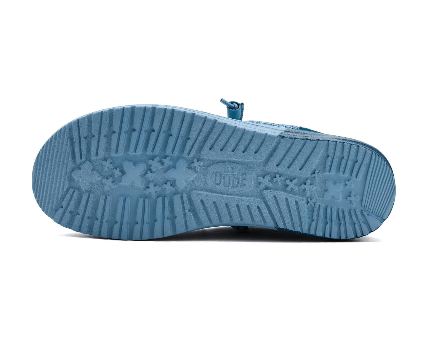 Men's Hey Dude Wally Funk Mesh Split Faded Denim/Ensign Blue