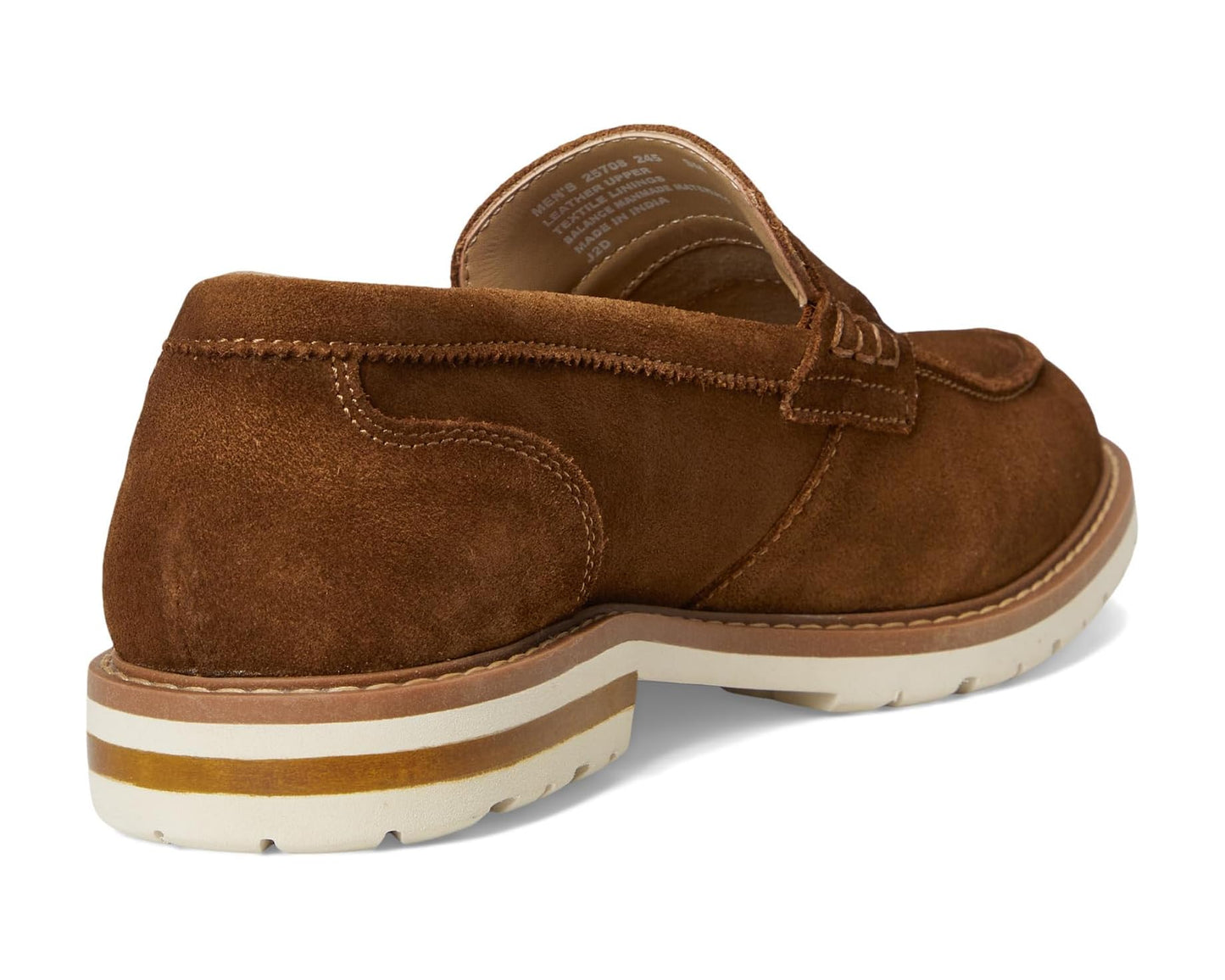 Men's Stacy Adams Hopkins Penny Slip-On Brown Suede