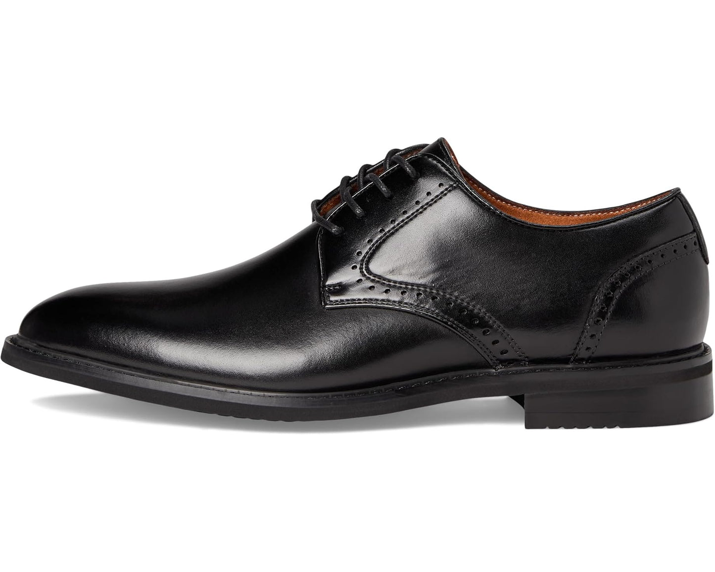 Men's Stacy Adams Benson Plain Toe Lace-Up Black