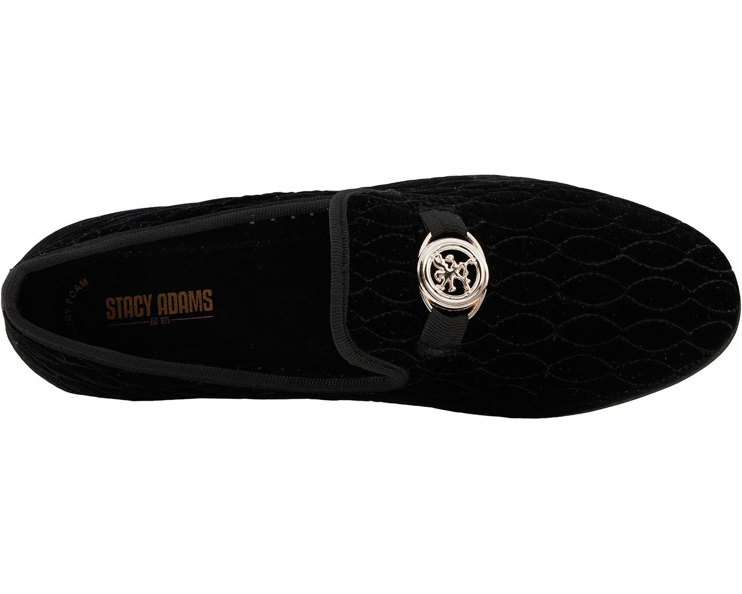Men's Stacy Adams Valet Velour Slip-On Loafer Black