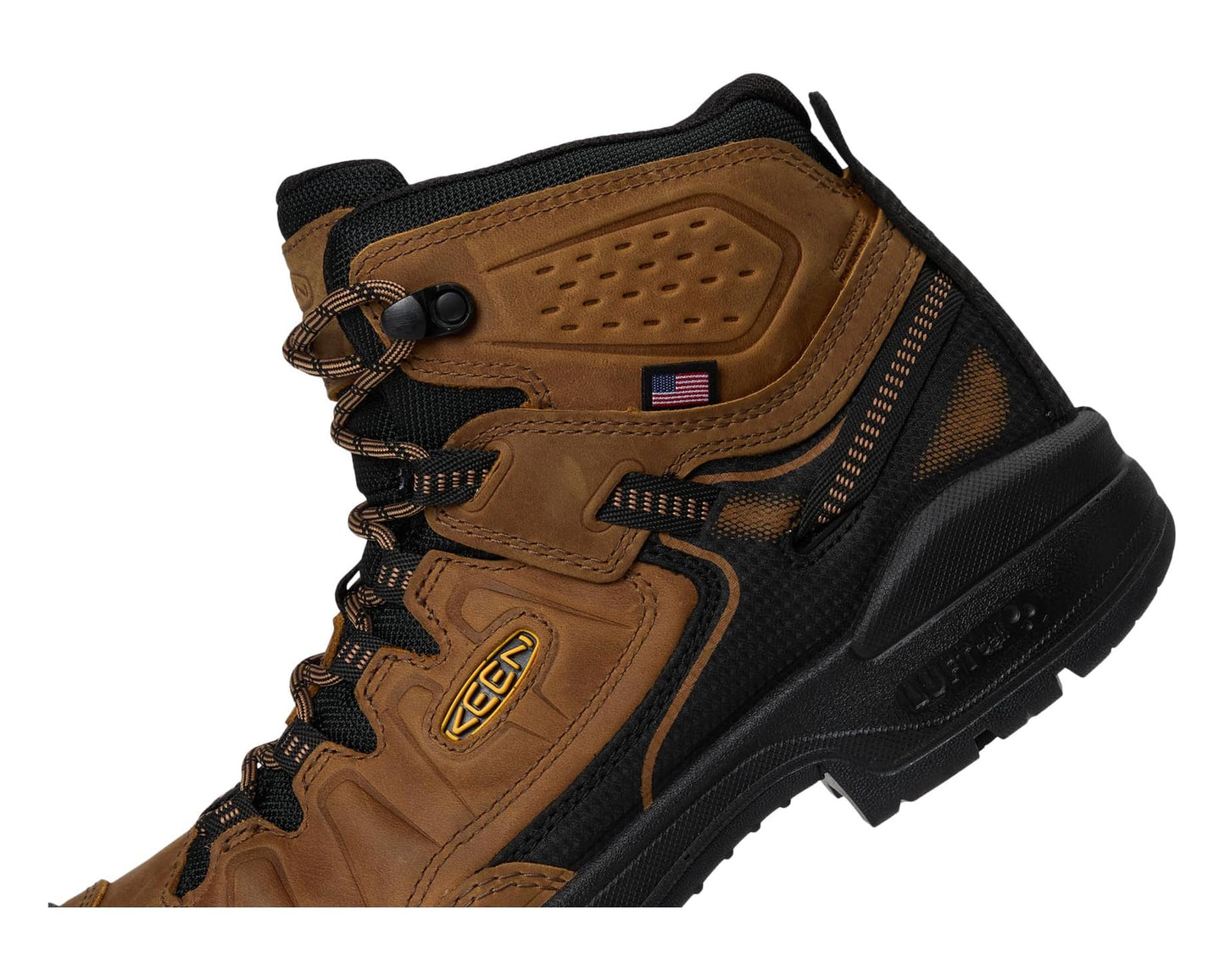 Men's KEEN Utility Targhee IV Waterproof Work Boot (Carbon Toe) Belgian/Black