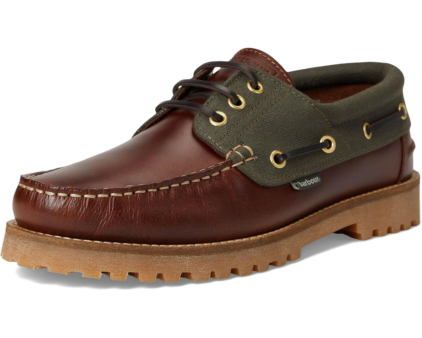 Men's Barbour Barbour Deck Boat Shoes Mahogany