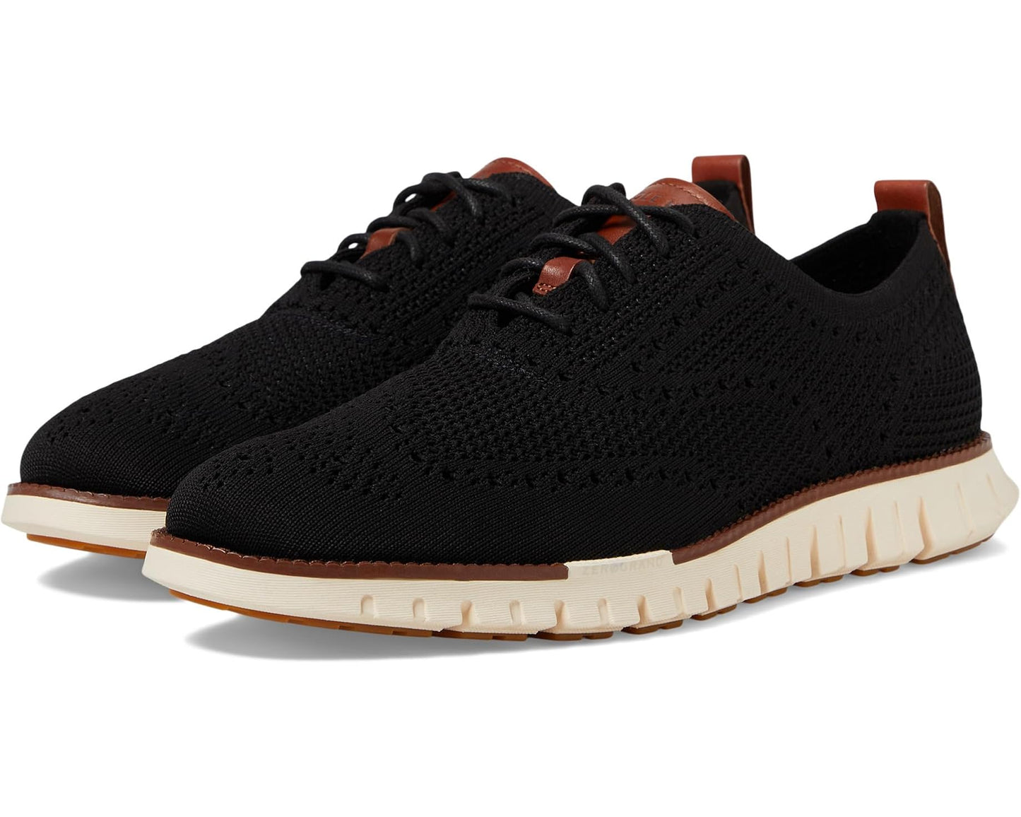Men's Cole Haan Zerogrand Remastered Stitchlite Wingtip Black/Ivory