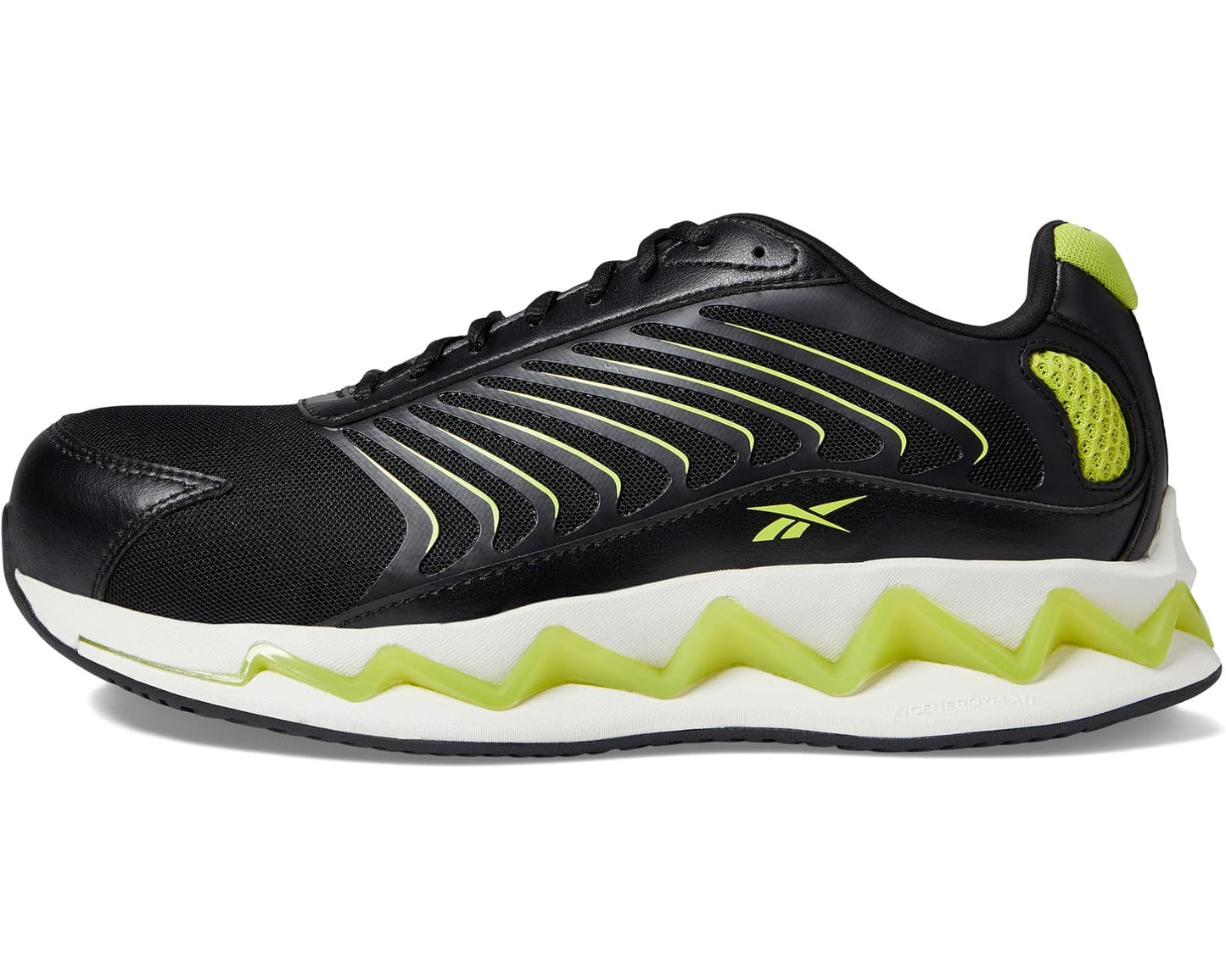 Men's Reebok Work Zig Elusion Heritage Work EH Comp Toe Black/Lime Green