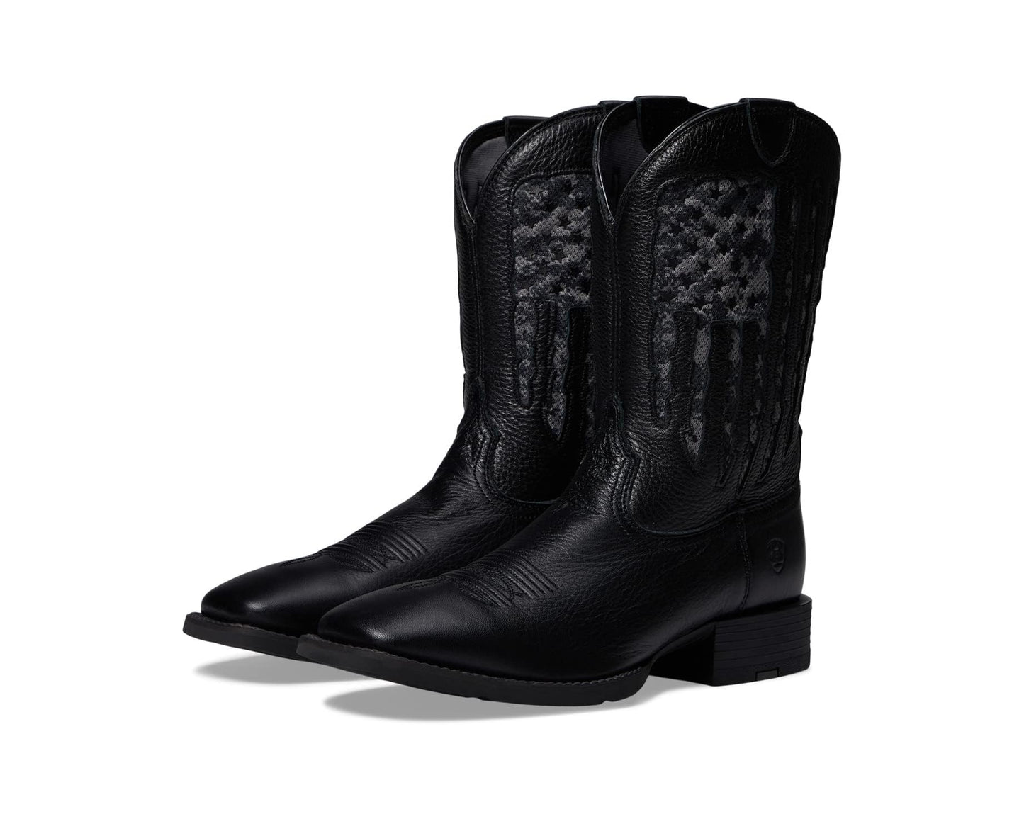Men's Ariat Sport My Country VentTEK Western Boot Black Deertan/Black Camo Print