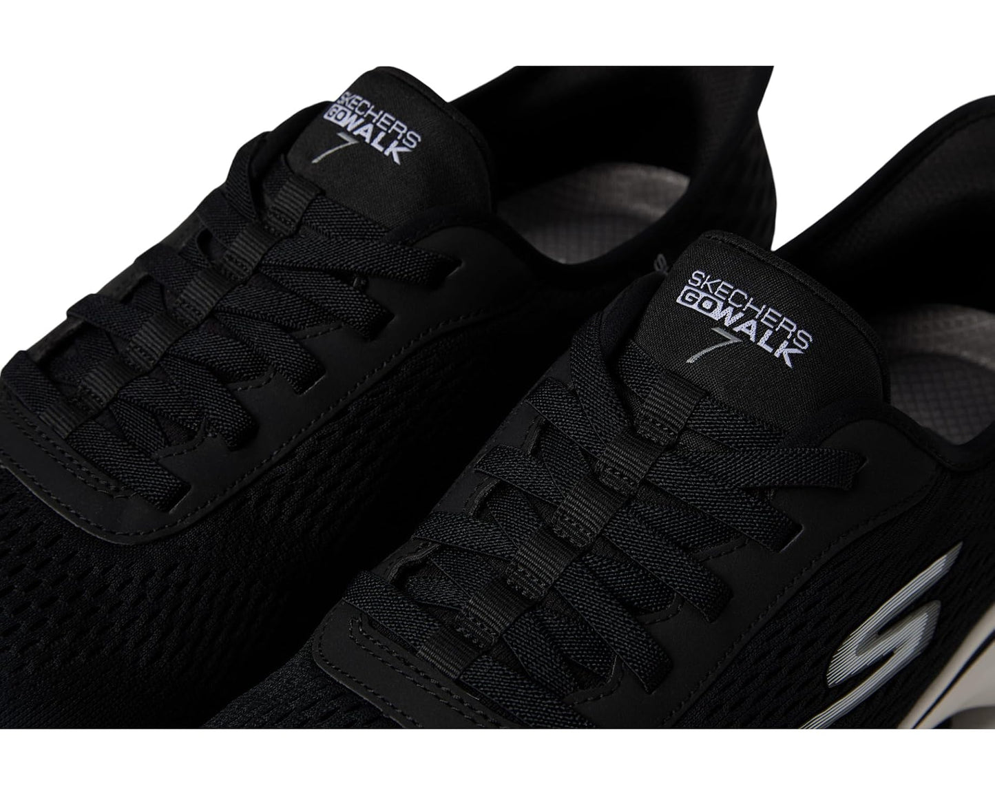 Men's SKECHERS Performance Go Walk 7 - Free Hand 2 Hands Free Slip-Ins Black/White