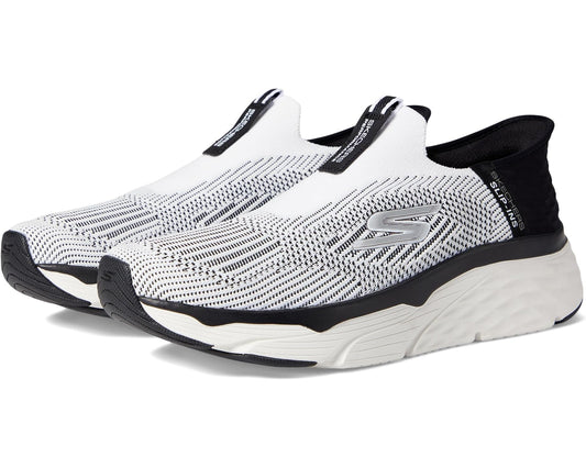 Men's SKECHERS Max Cushioning Elite Advantageous Hands Free Slip-Ins White/Black