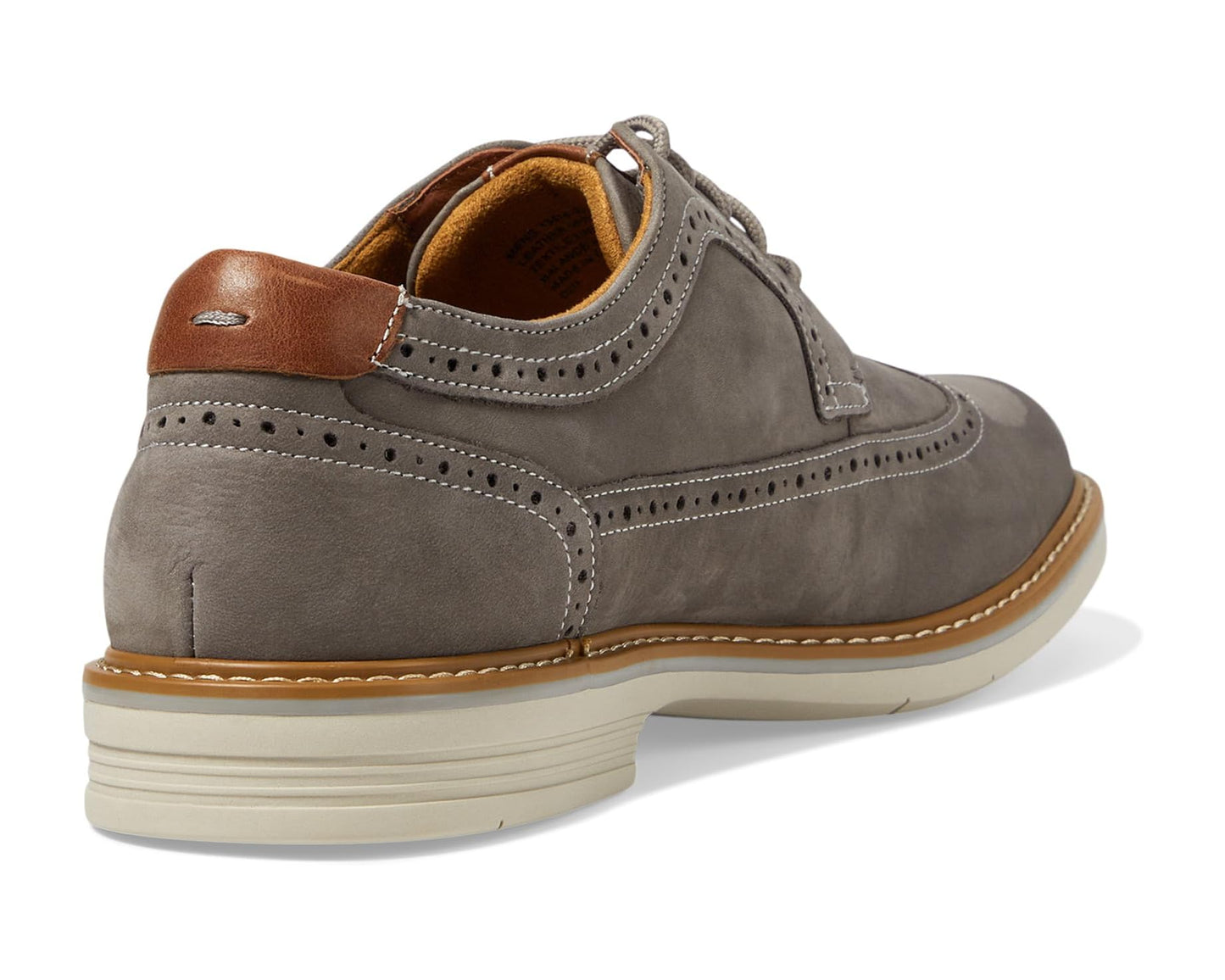 Men's Florsheim Norwalk Wingtip Oxford Gray Nubuck