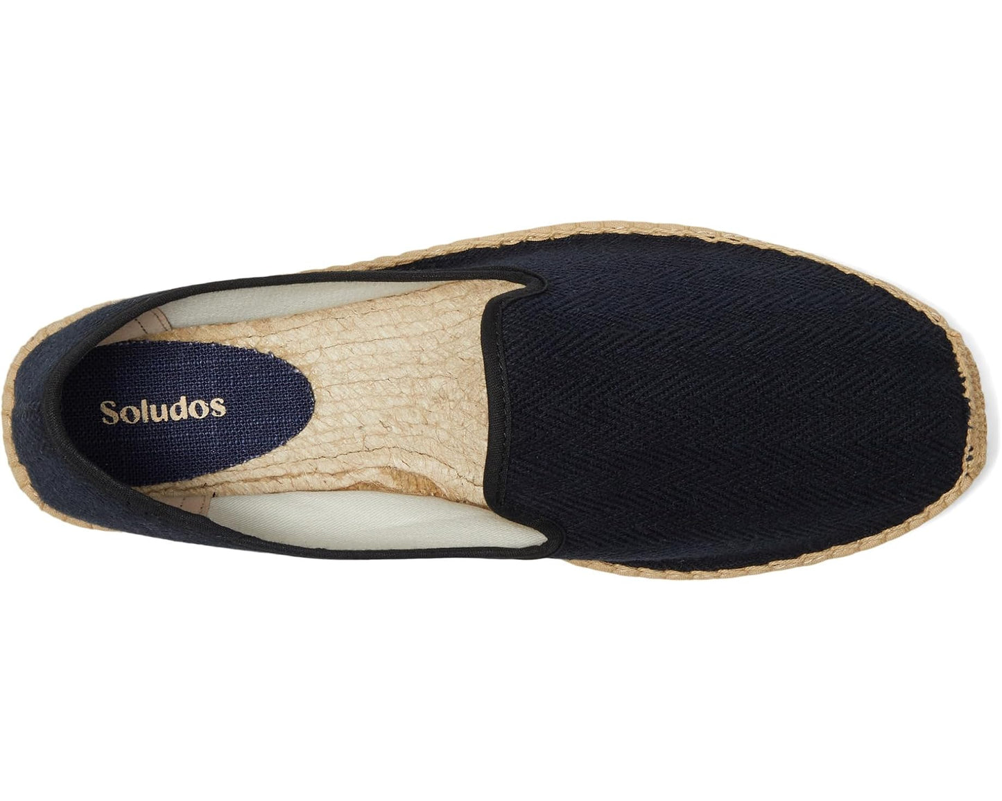 Men's Soludos Smoking Slipper Espadrille Tonal Black