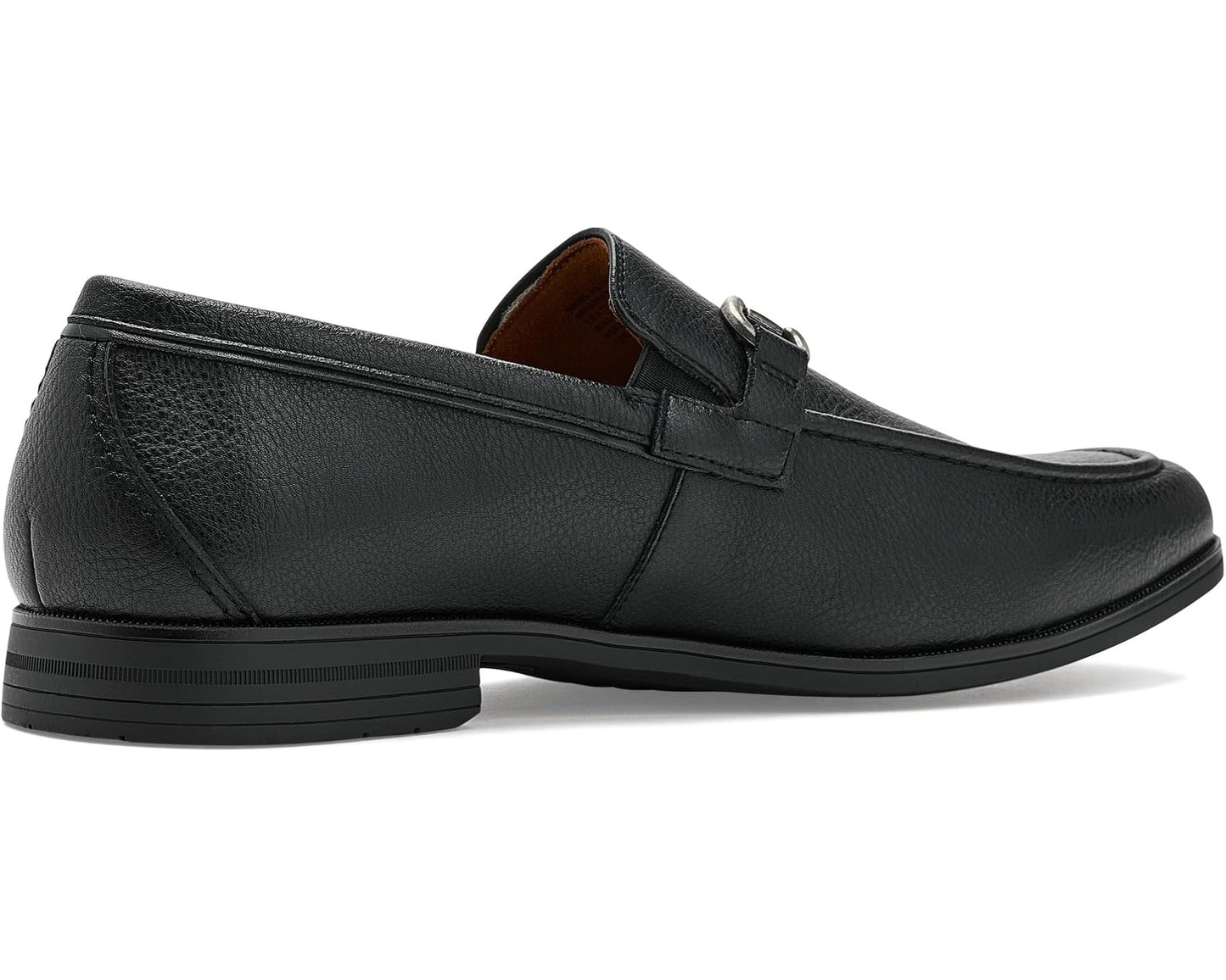 Men's Stacy Adams Richmont Moc Toe Slip-On Loafer Black Tumble