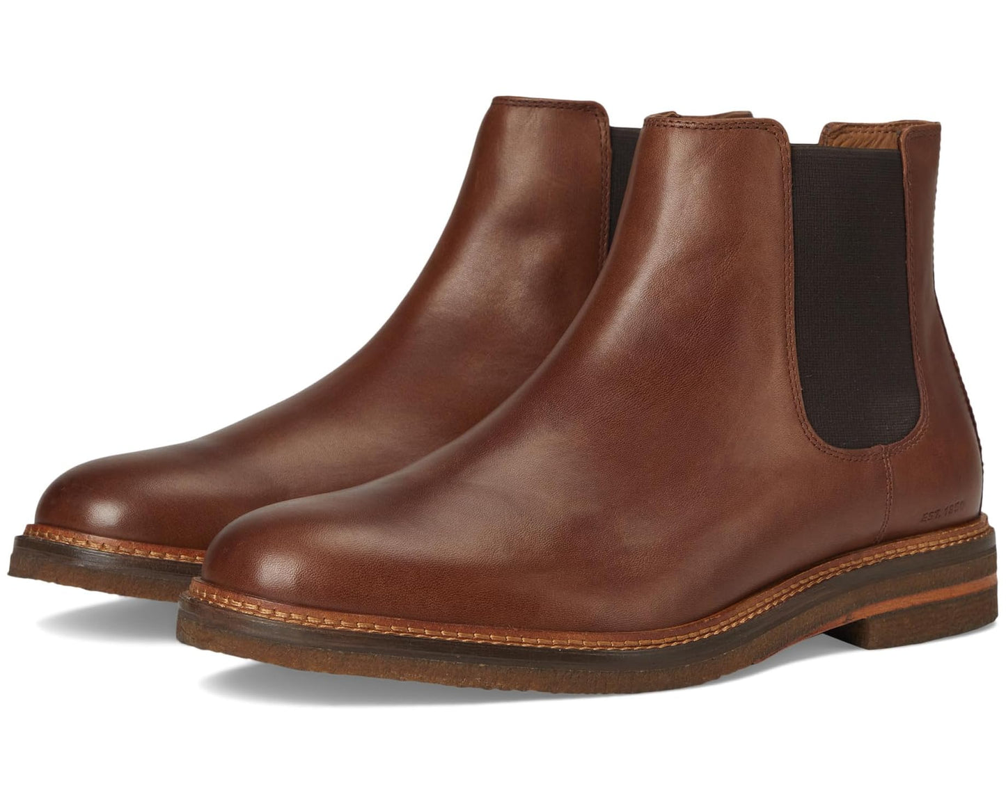 Men's Johnston & Murphy Calder Chelsea Boots Mahogany Full Grain