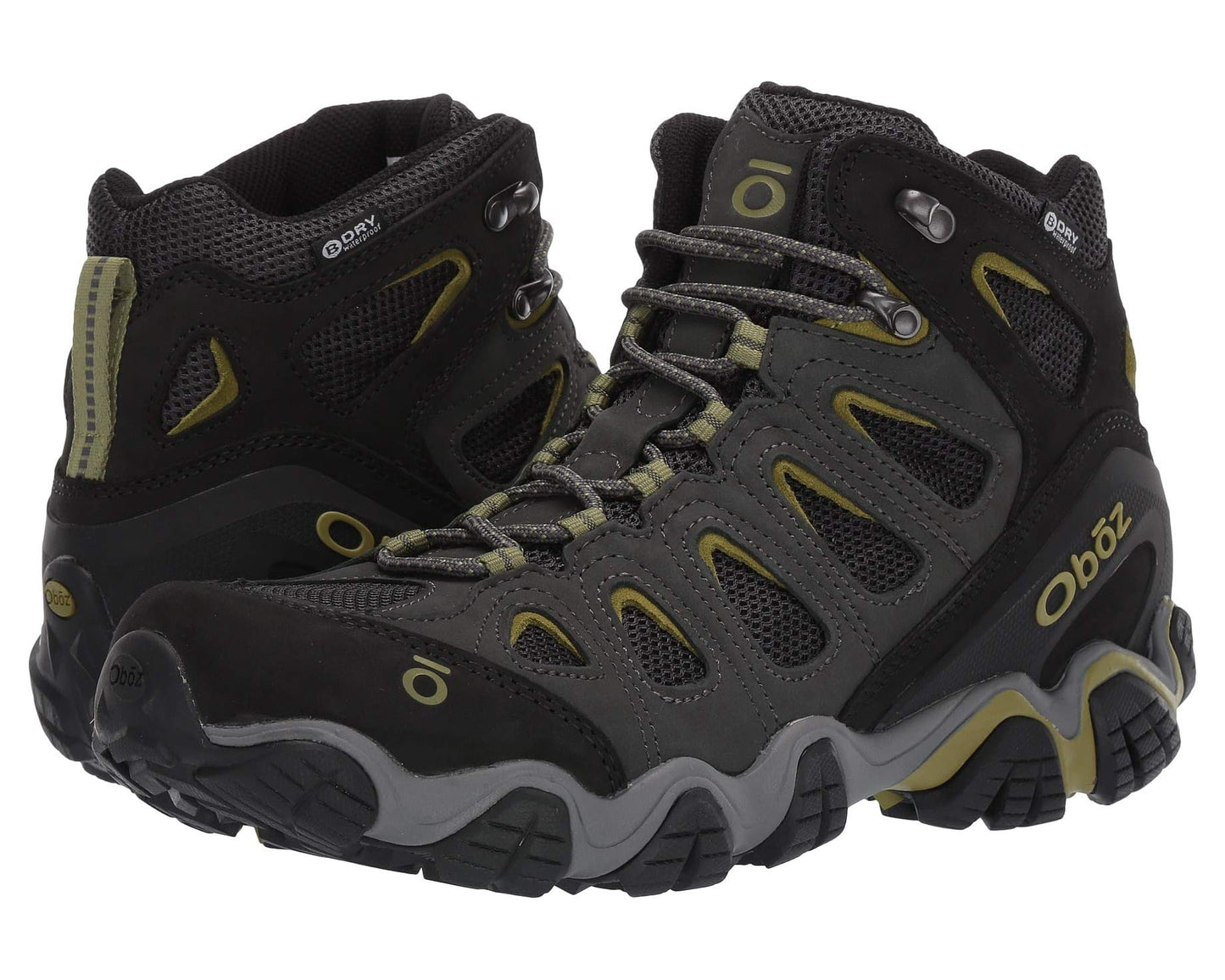 Men's Oboz Sawtooth II Mid B-Dry Dark Shadow/Woodbine Green