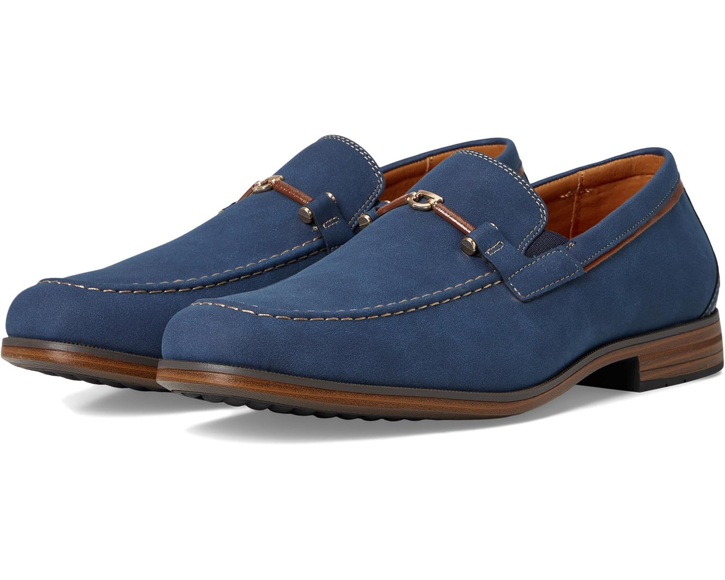 Men's Stacy Adams Richardson Moc Toe Slip-On Navy