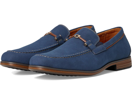 Men's Stacy Adams Richardson Moc Toe Slip-On Navy