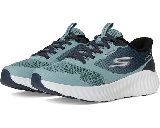 Men's SKECHERS Hands Free Slip-ins Go Run Now - Starfuse Sneaker Silver/Taupe