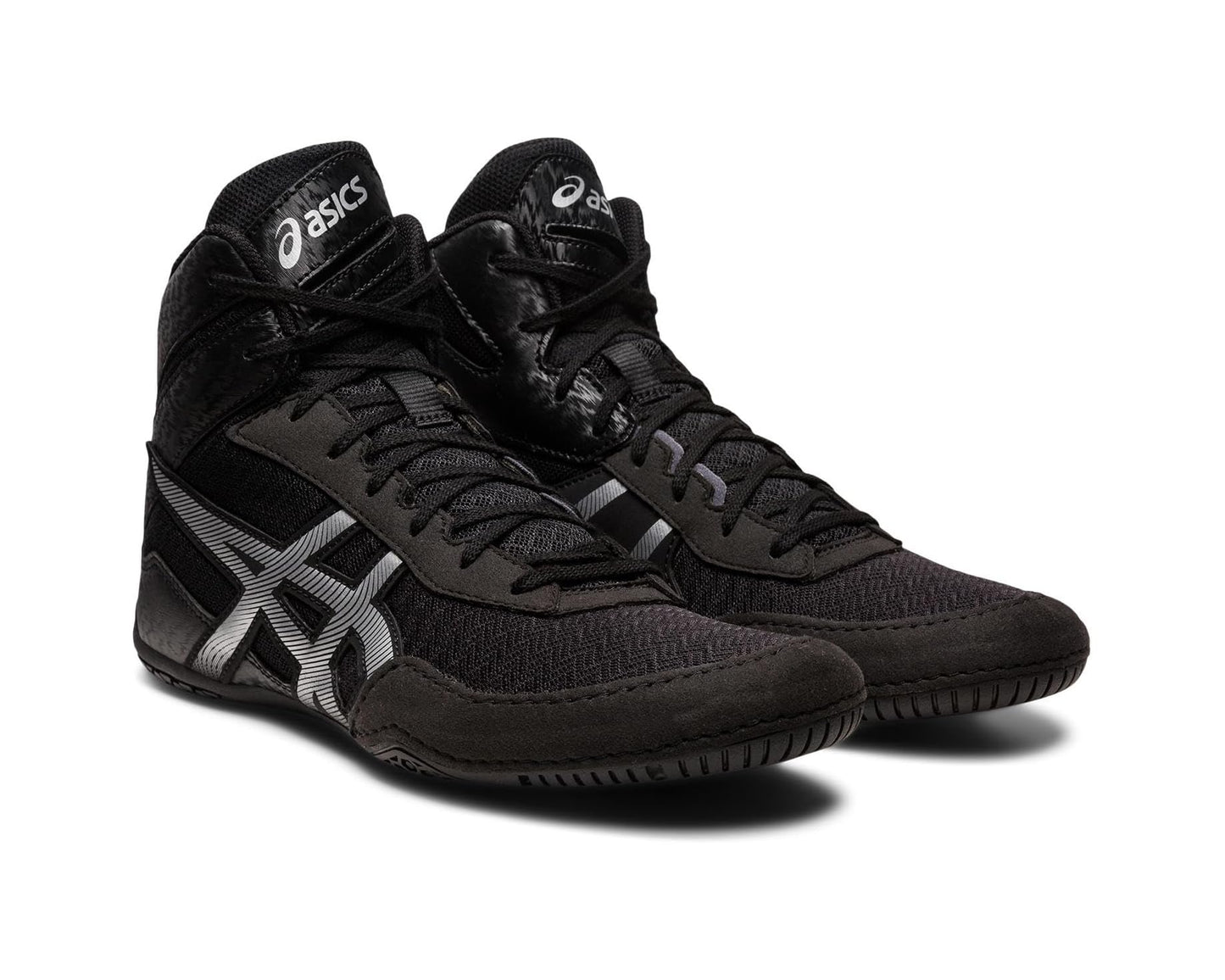 Men's ASICS Matcontrol 3 Wrestling Shoe Black/Pure Silver