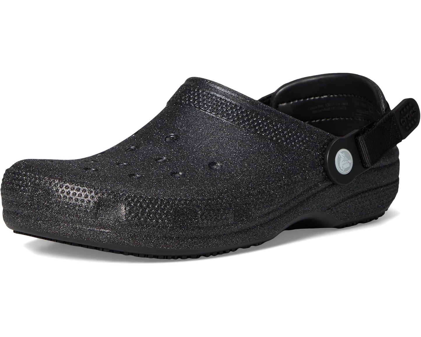 Unisex Crocs Work Classic Work Clogs Black Glitter