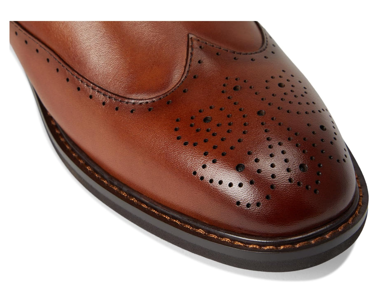 Men's Stacy Adams Bennett Wingtip Lace-Up Brandy