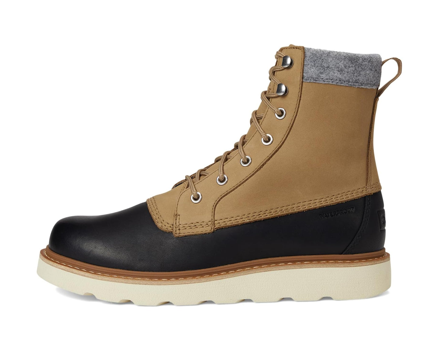 Men's SOREL Slabtown 62' Caribou Waterproof Caribou Buff/Black