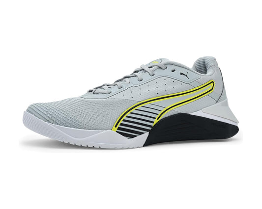 Men's PUMA Fuse 4.0 Cross Training Shoes Cool Light Gray/Puma Black/Lux Lime
