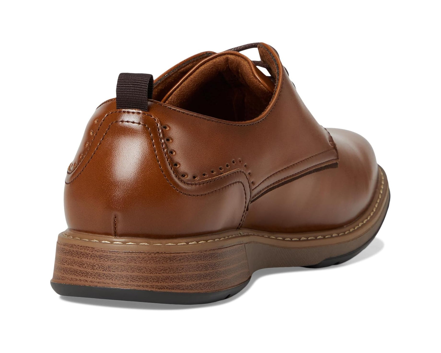 Men's Stacy Adams Pacer Plain Toe Oxford Cognac