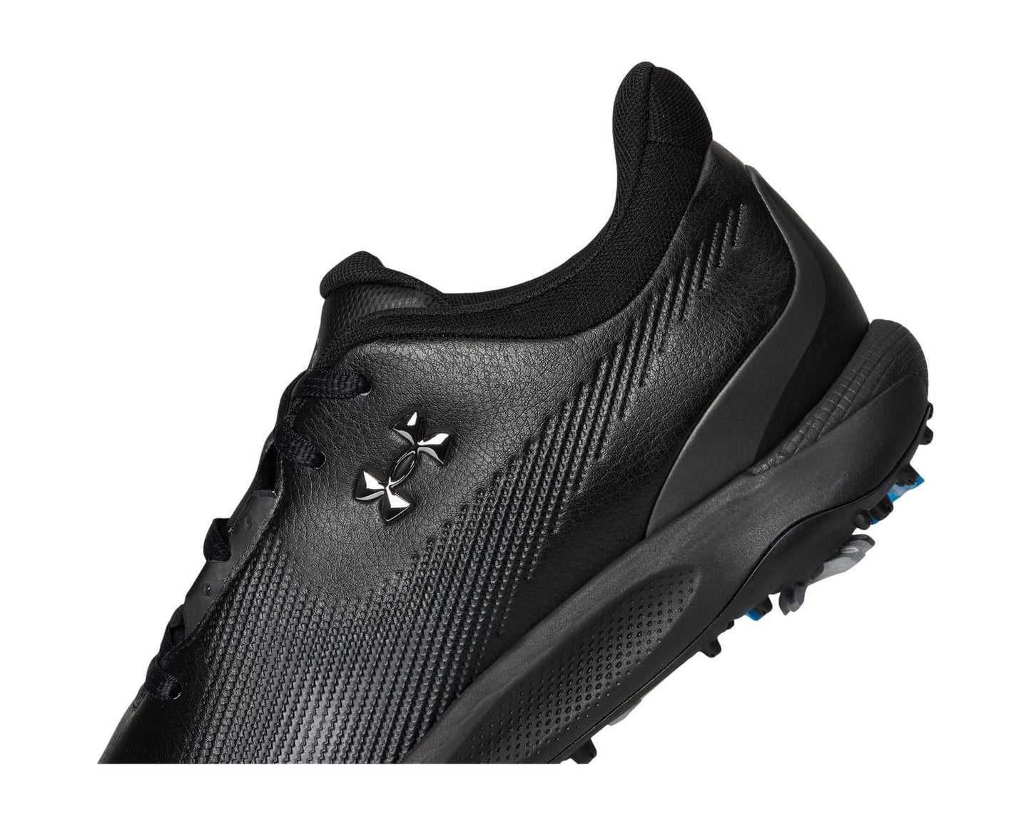 Men's Under Armour Drive Fade Golf Shoes Black/Metallic Silver