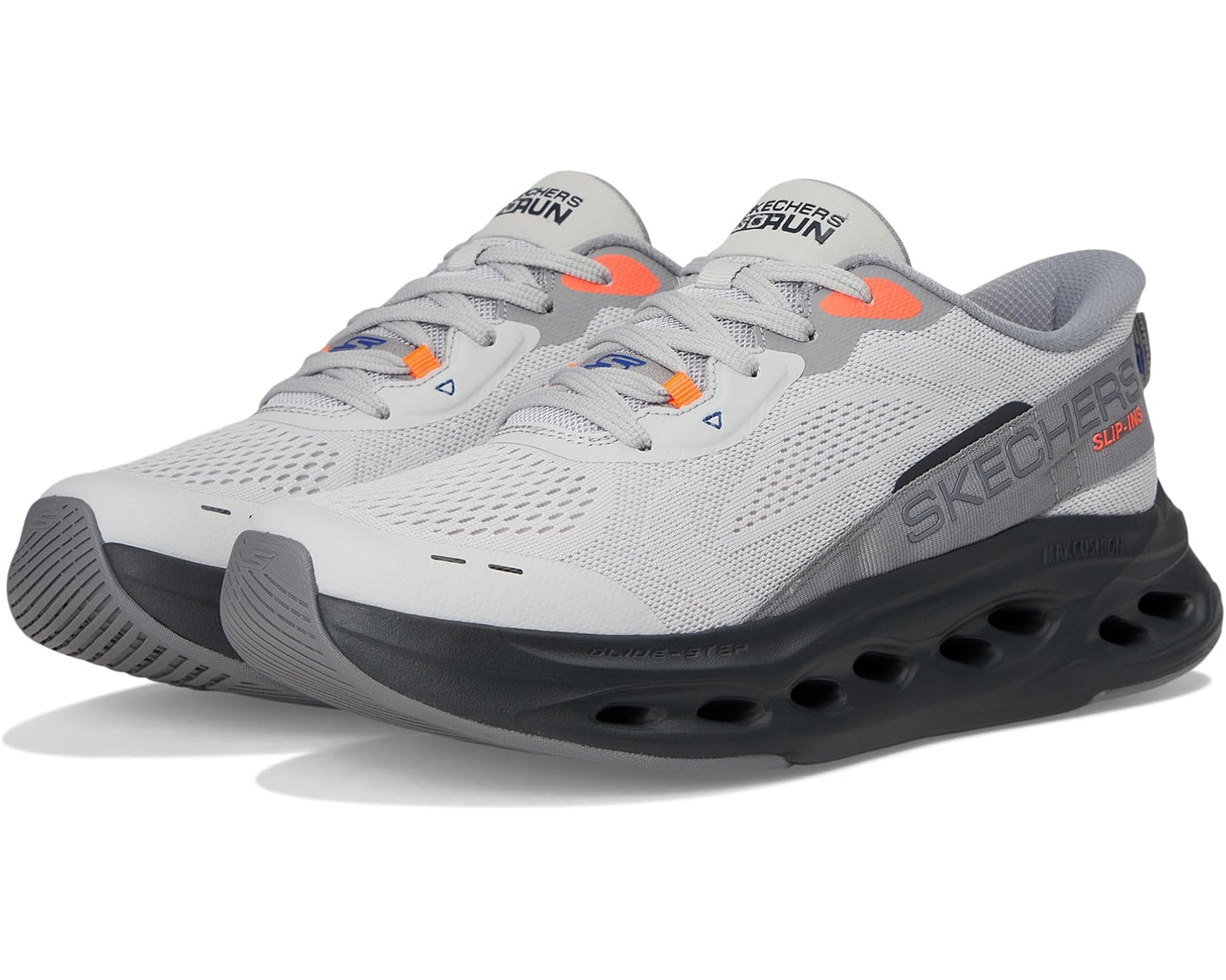 Men's SKECHERS Hands Free Slip-ins Max Cushioning Glide-Step - Advert Sneaker Gray/Black