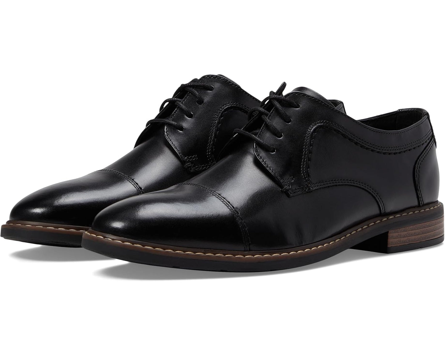 Men's Nunn Bush Hayden Cap Toe Oxford Black