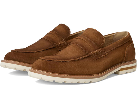 Men's Stacy Adams Hopkins Penny Slip-On Brown Suede