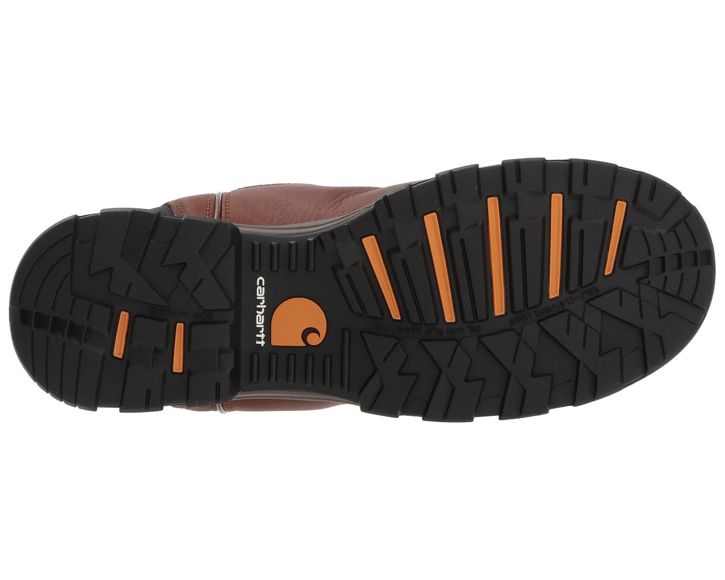 Men's Carhartt 10 Waterproof Comp Toe Pull-On Work Boots Brown Leather