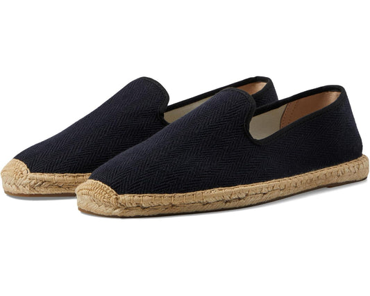 Men's Soludos Smoking Slipper Espadrille Tonal Black