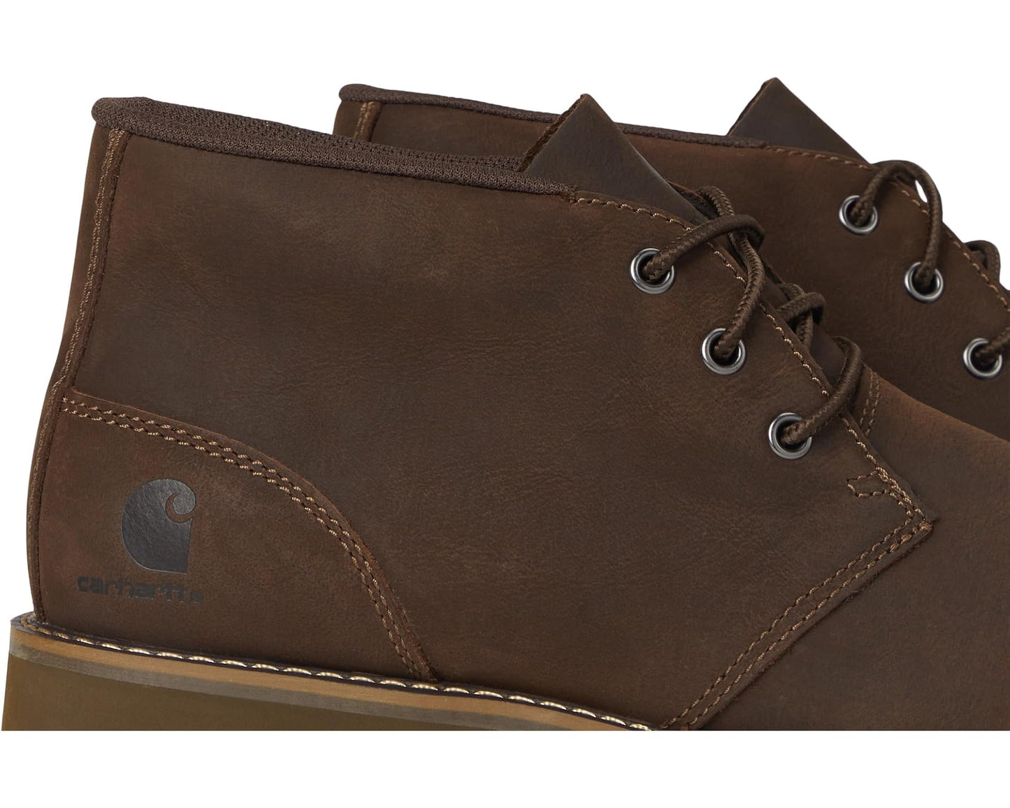 Men's Carhartt Plain Toe Wedge Chukka Dark Brown