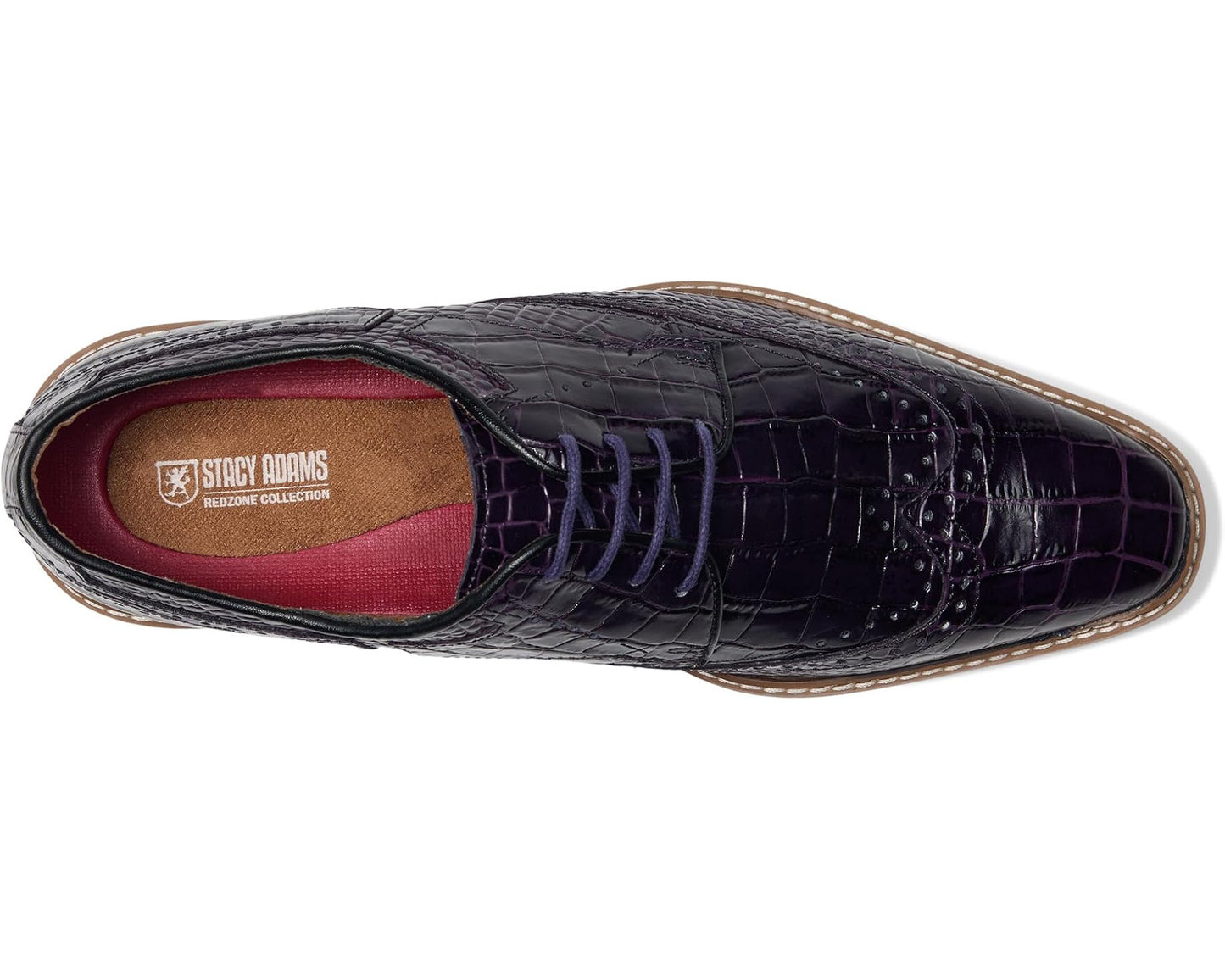 Men's Stacy Adams Alario Wingtip Oxford Purple