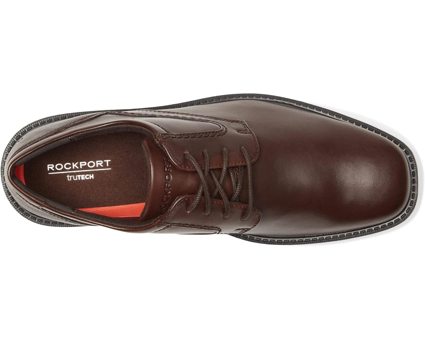 Men's Rockport Style Leader 2 Plain Toe Dark Brown