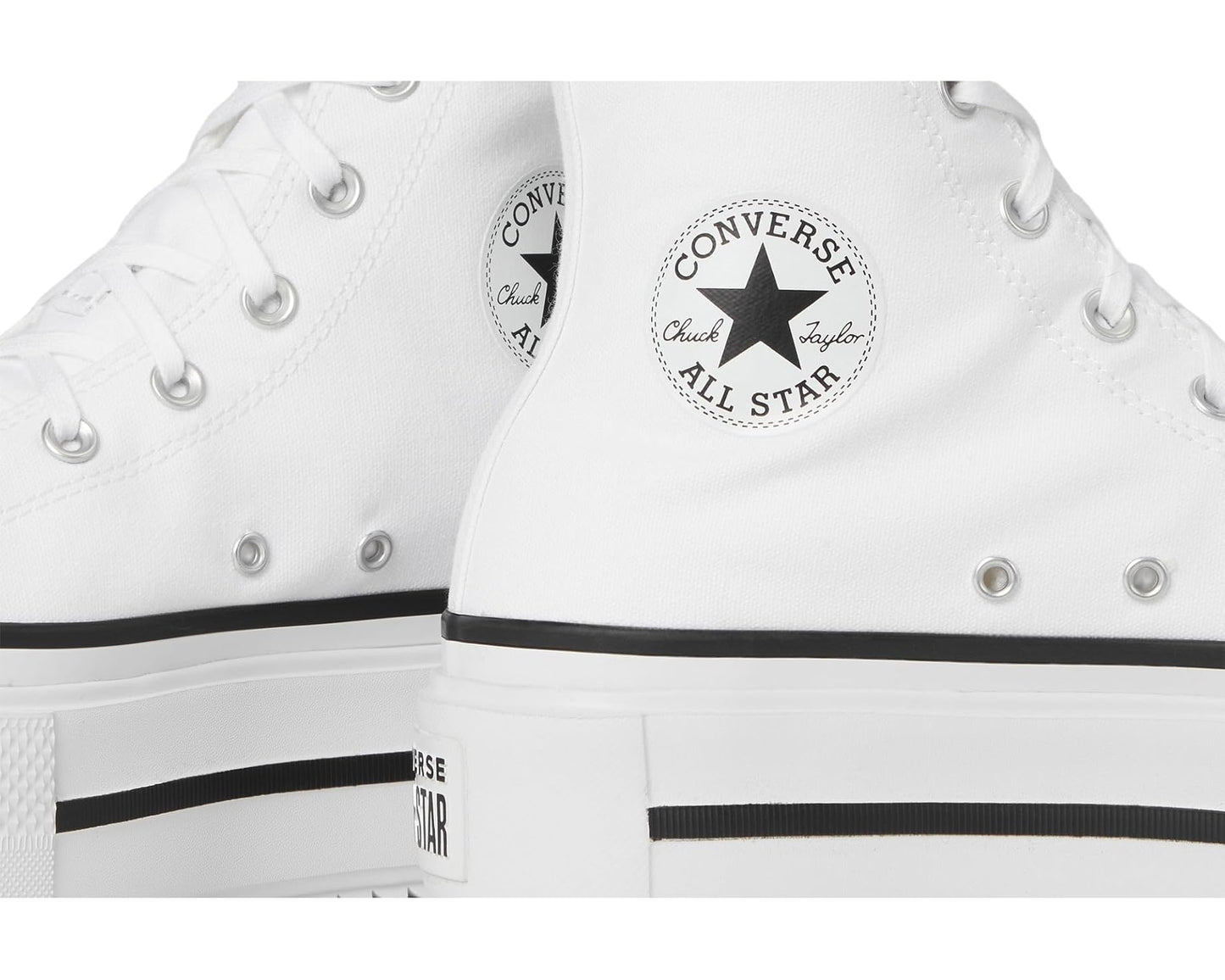 Unisex Converse Chuck Taylor All Star Lift Double Stack White/Black/White