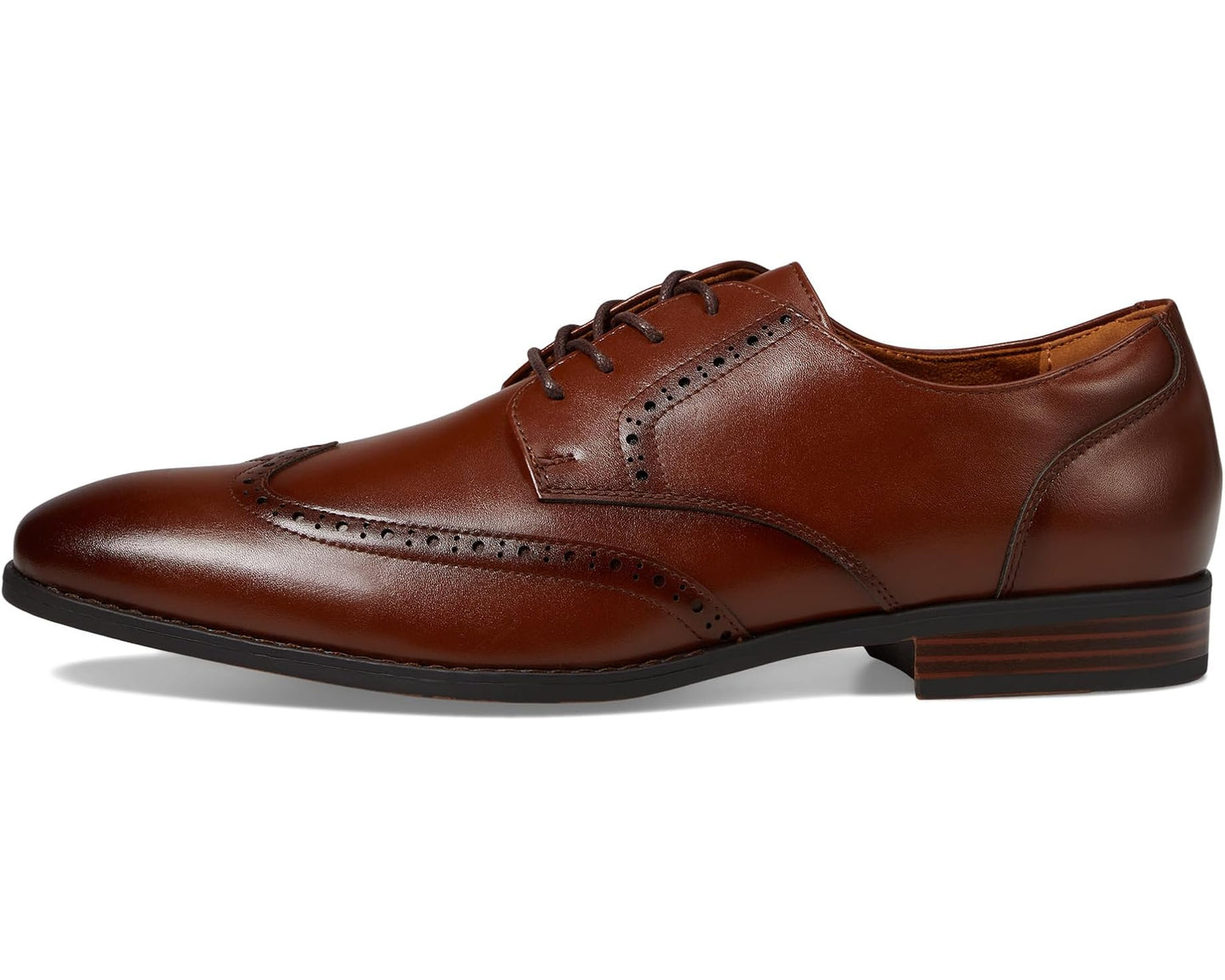 Men's Stacy Adams Lancaster Wingtip Oxford Cognac