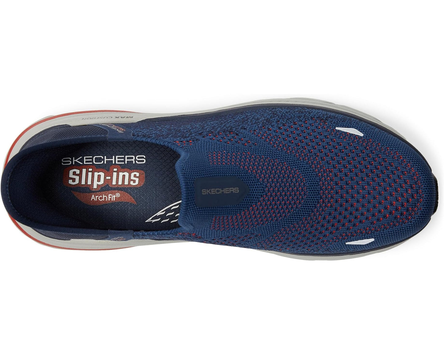 Men's SKECHERS Hands Free Slip-ins Max Cushioning Arch Fit 2.0 - Fortuitous 2.0 Navy/Red