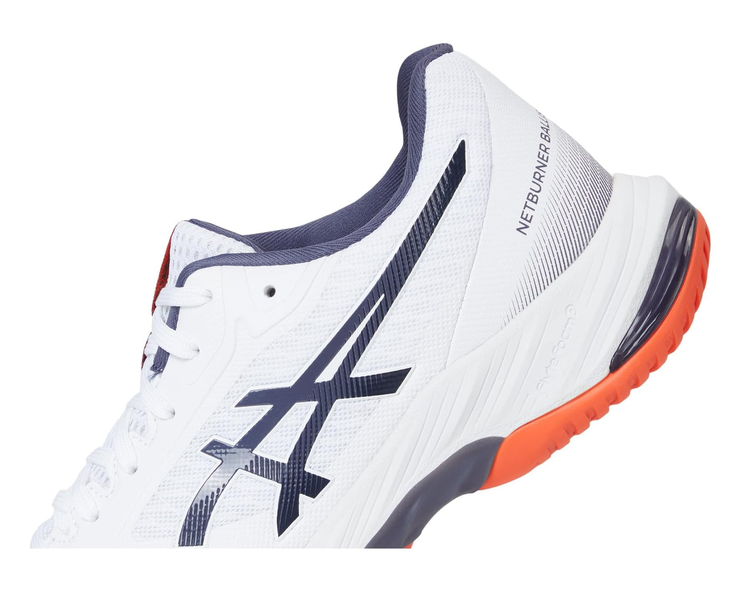 Men's ASICS Netburner Ballistic FF 3 Volleyball Shoe White/Indigo Fog