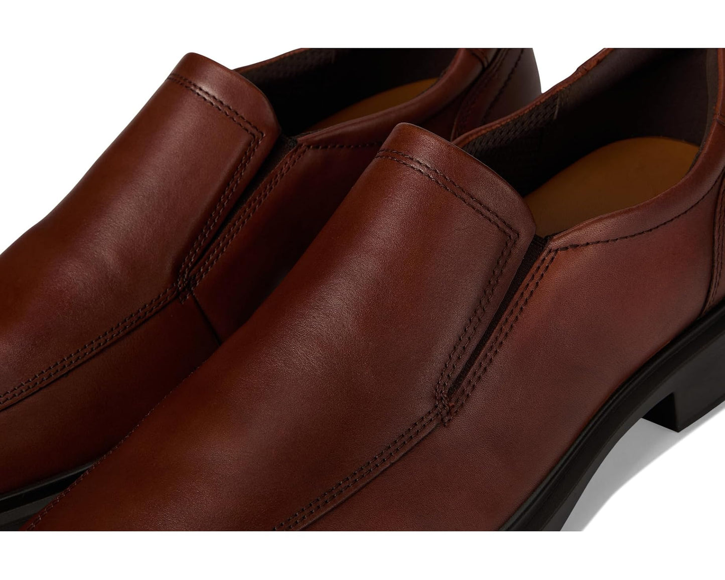 Men's ECCO Helsinki 2.0 Apron Toe Slip-On Cognac/Cognac