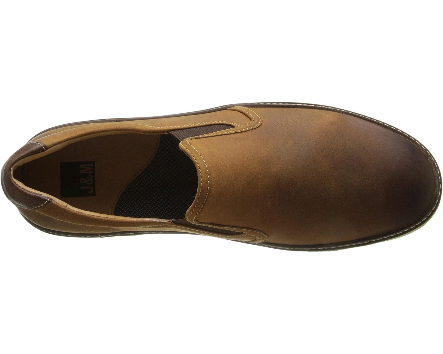Men's Johnston & Murphy McGuffey Casual Slip-on Sneaker Tan Oiled Full Grain