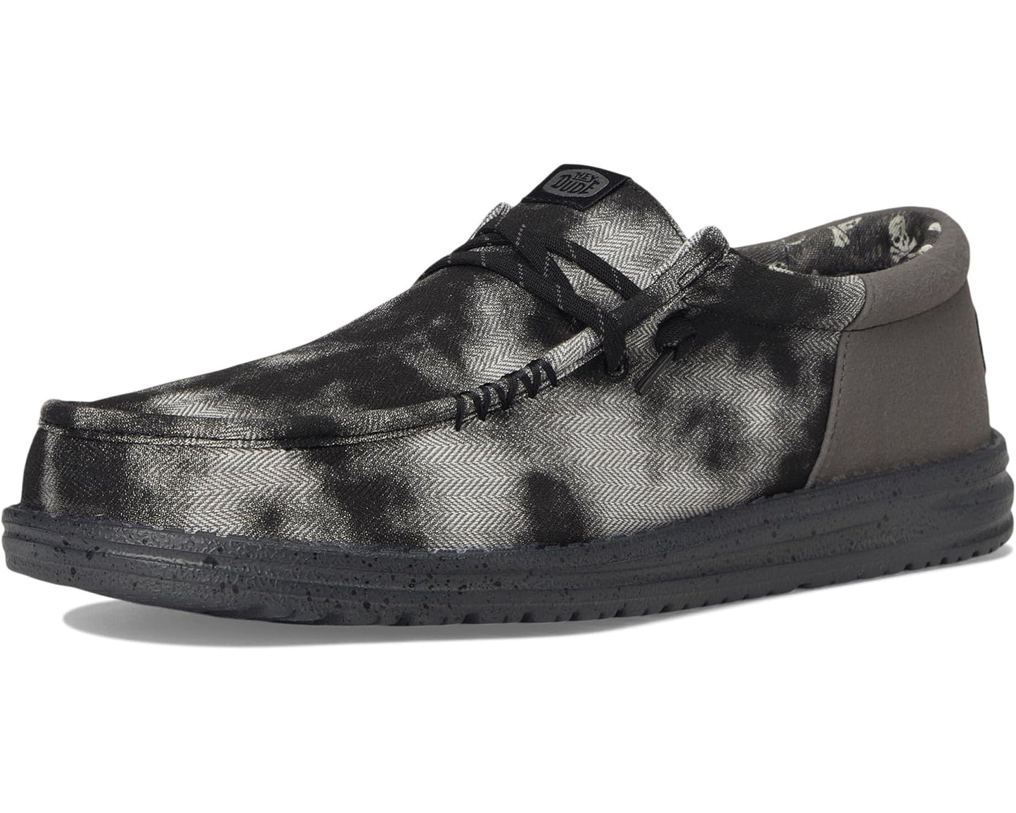 Men's Hey Dude Wally Funk Over Dye Black/Granite Grey