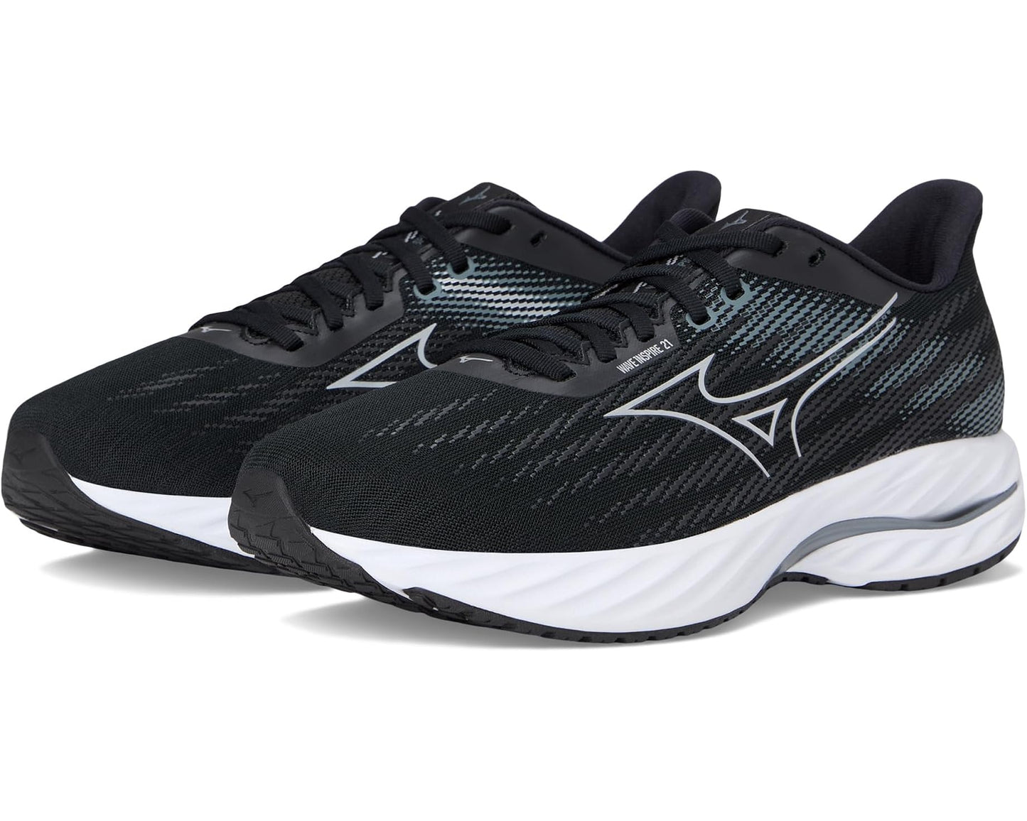 Men's Mizuno Wave Inspire 21 2E Black/Silver