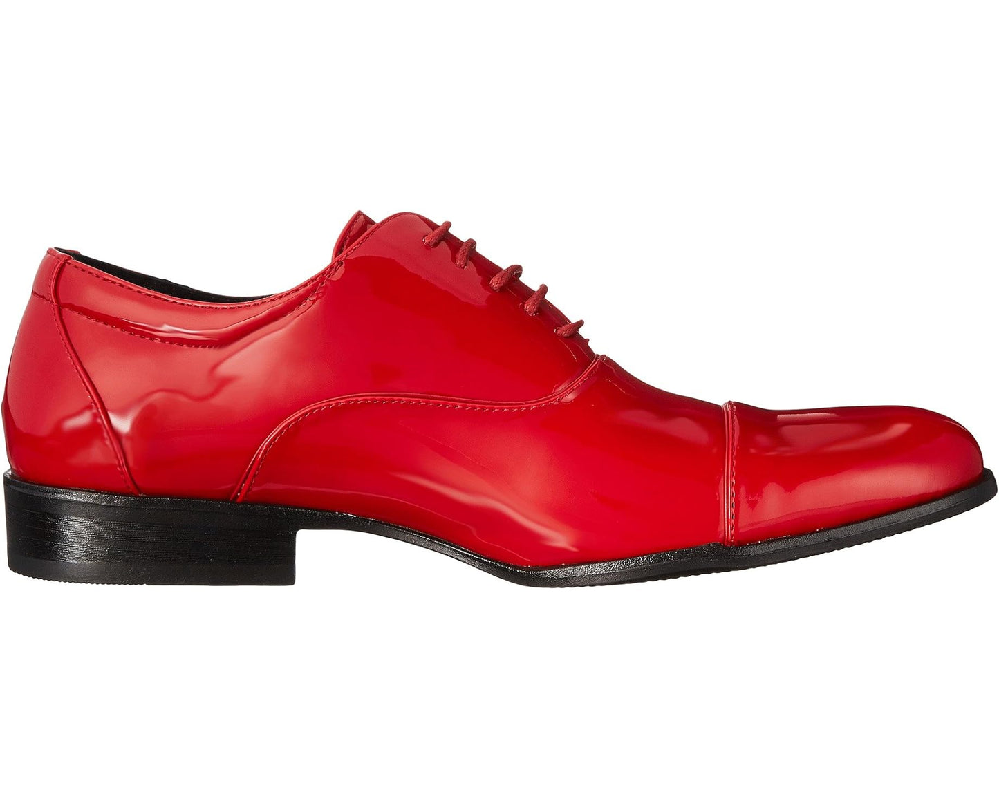 Men's Stacy Adams Gala Cap Toe Oxford Red Patent