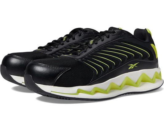 Men's Reebok Work Zig Elusion Heritage Work EH Comp Toe Black/Lime Green