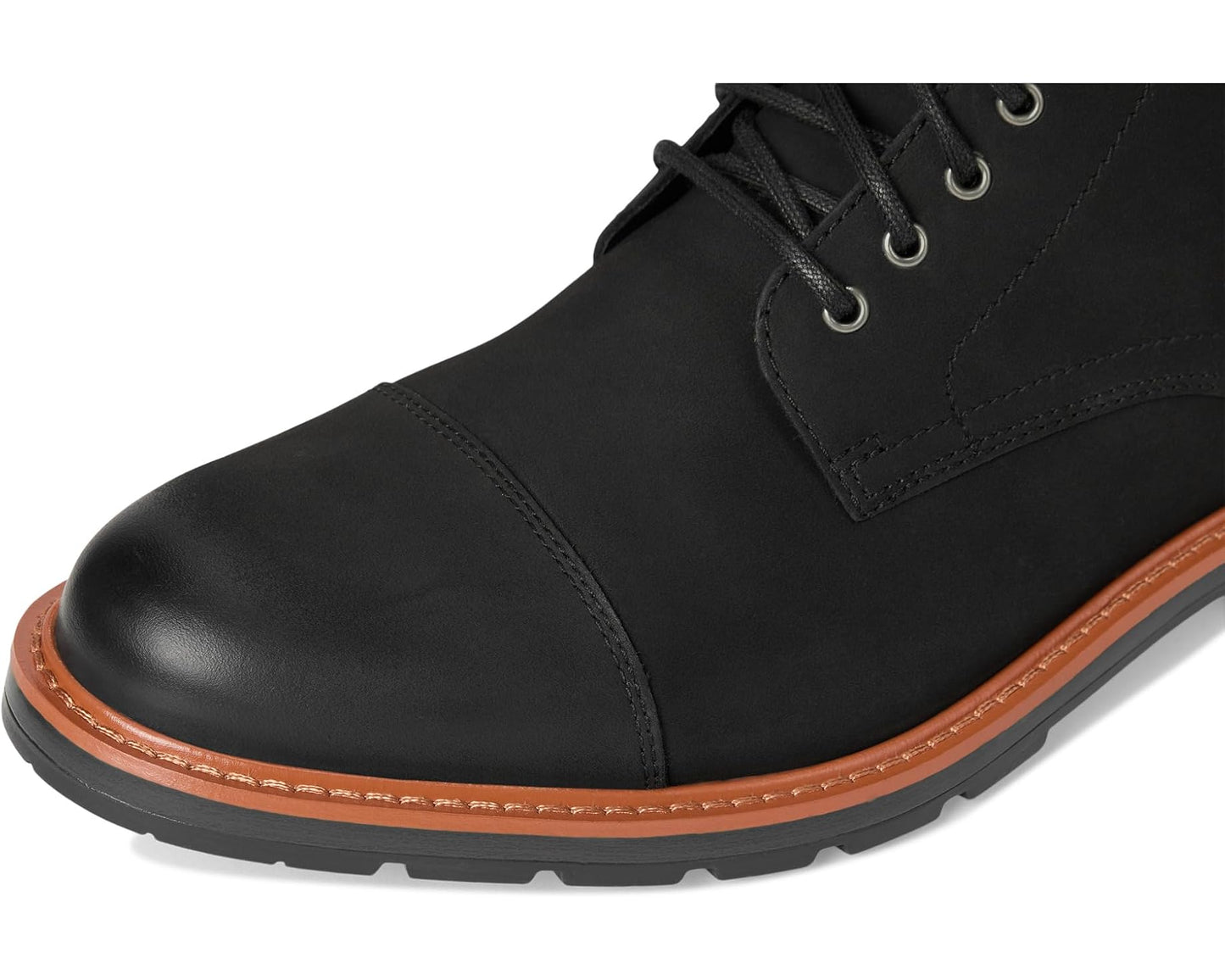 Men's Cole Haan Chamberlin Grand Cap Toe Boots Black Nubuck/Black Water Resistant