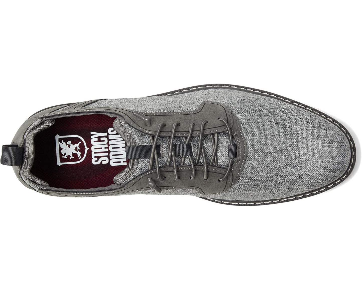 Men's Stacy Adams Scanlan Elastic Lace Gray Multi