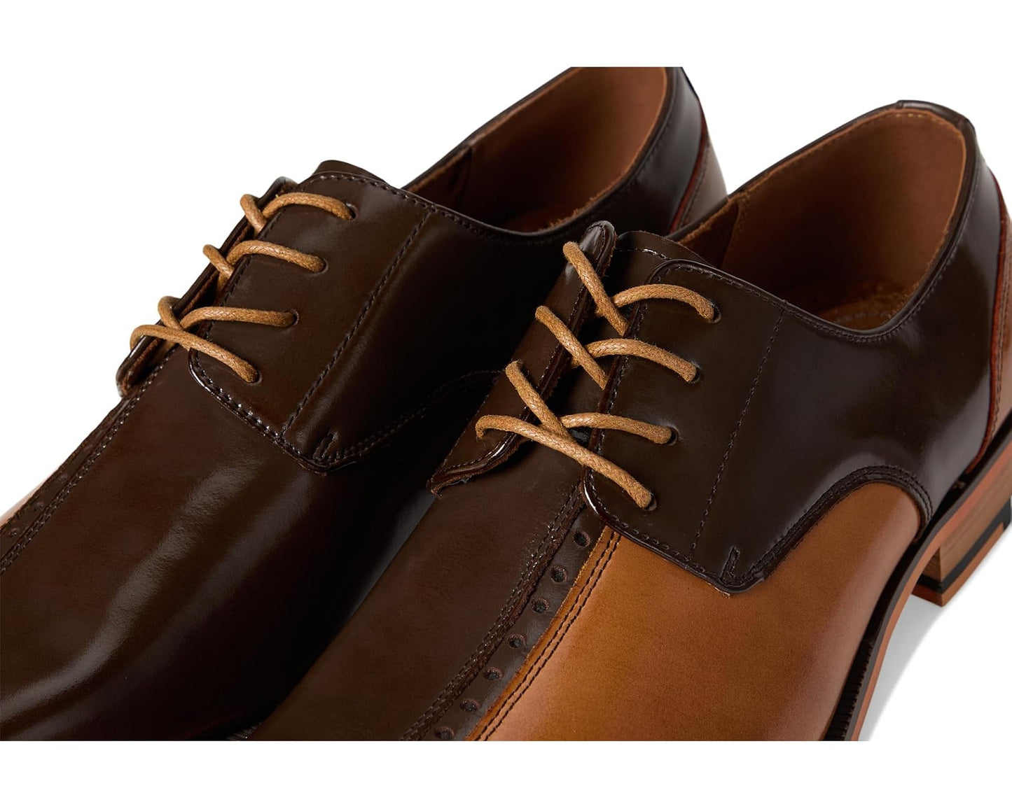 Men's Stacy Adams Palmento Cap Toe Oxford Brown Multi