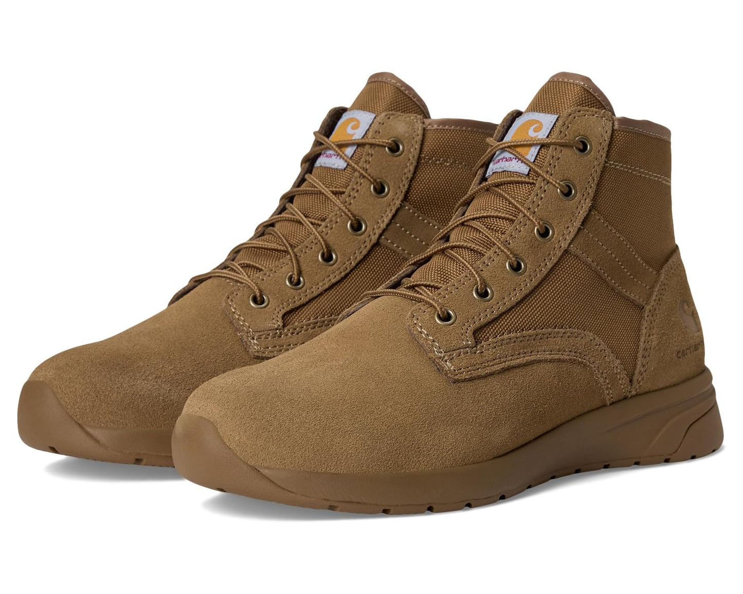 Men's Carhartt Force 5 Lightweight Sneaker Boots Soft Toe Coyote Suede